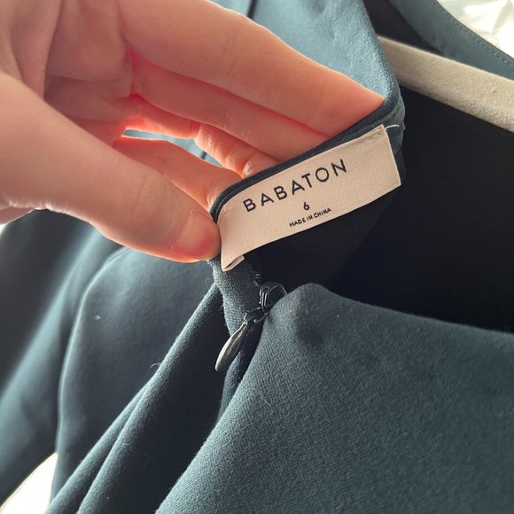 Aritzia Babaton Pencil Teal Dress - Picture 5 of 7